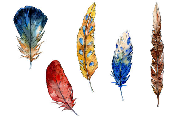 Magic Feather Dream Watercolor