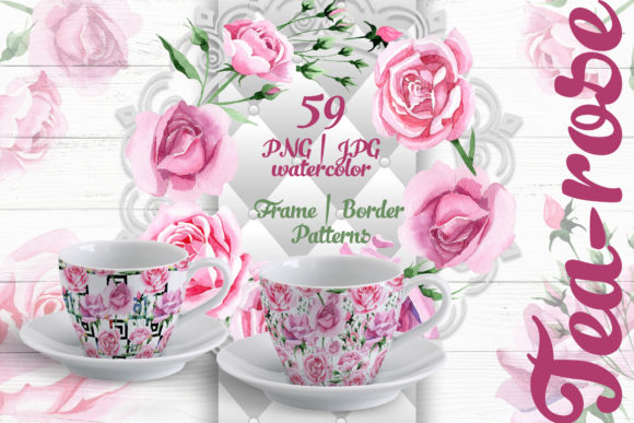 Tea-Rose Watercolor Set